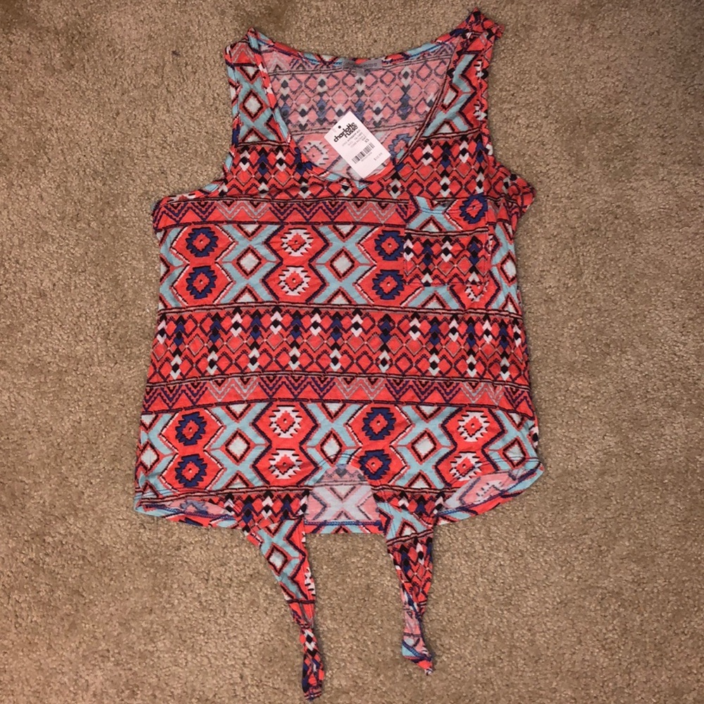 Red Orange, Blue/BabyBlue Tank